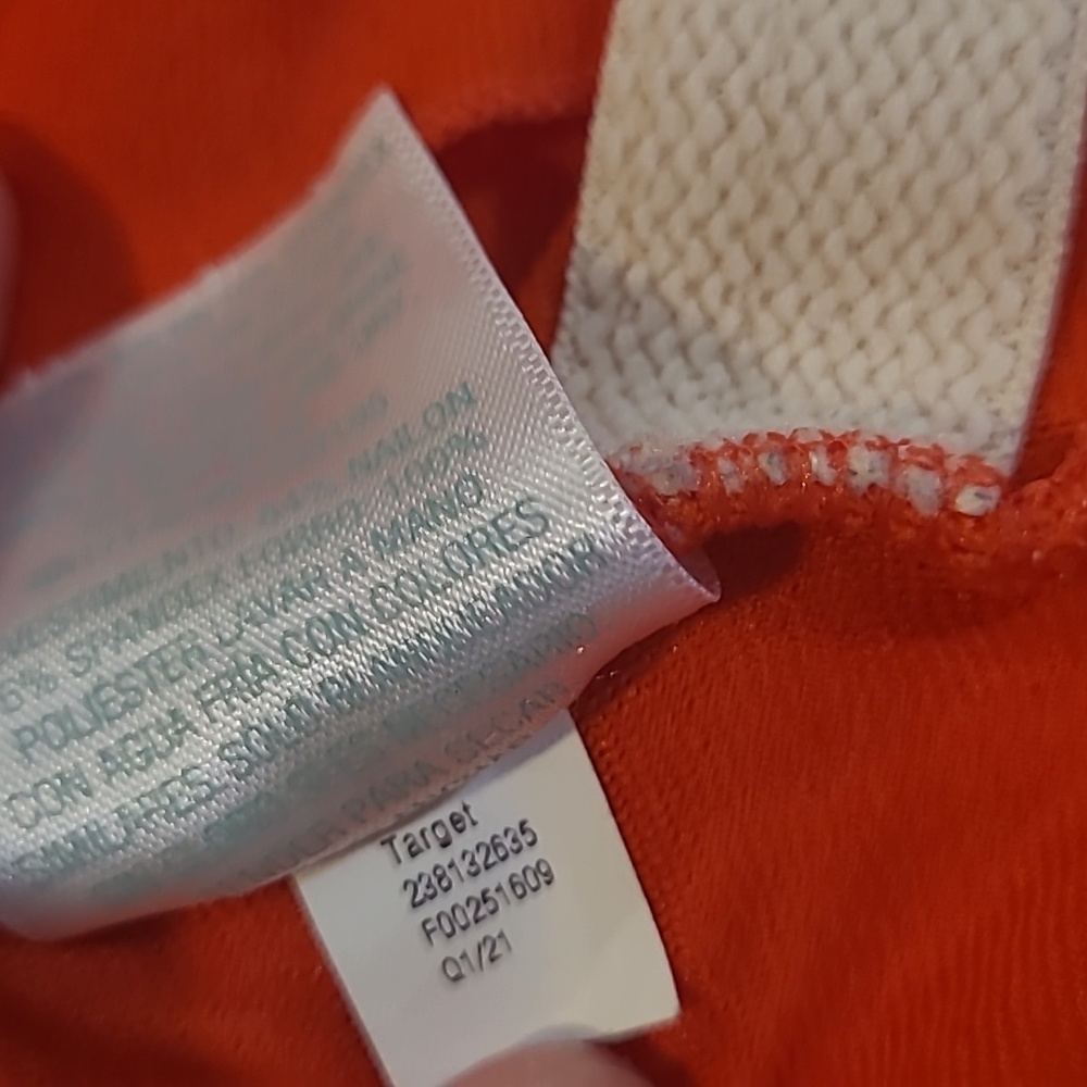 EUC KONA SOL Bright Orange 1 Piece Plunge Adjustable Strap Bathing Suit - Picture 5 of 12